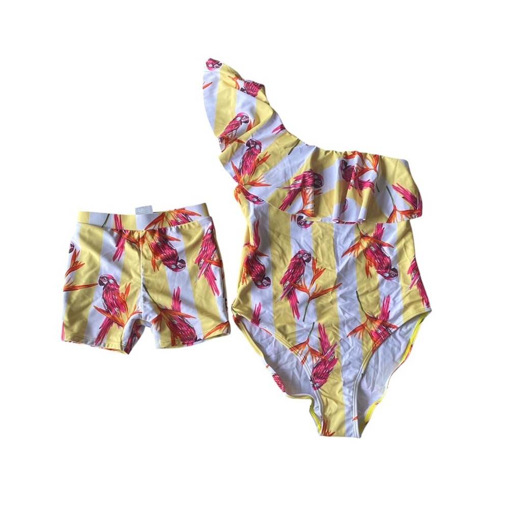 NWT PatPat Mommy (S) and Son (4T) Matching Swimsuits B60